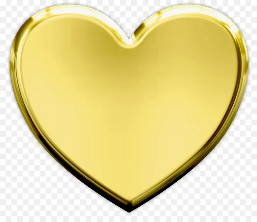 Corazón，Oro PNG