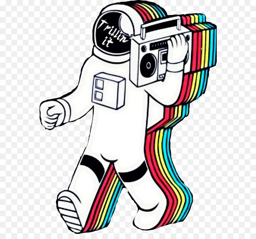 Astronauta，Boombox PNG