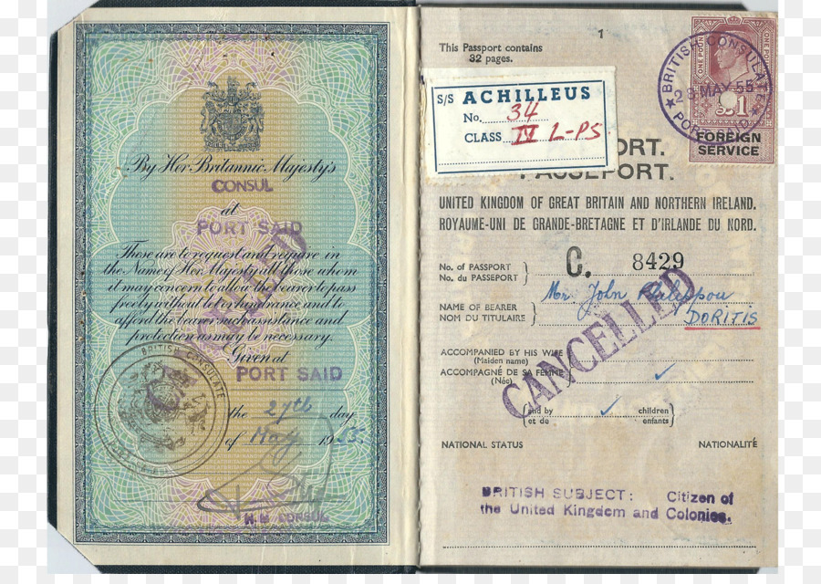 Pasaporte，Crisis De Suez PNG