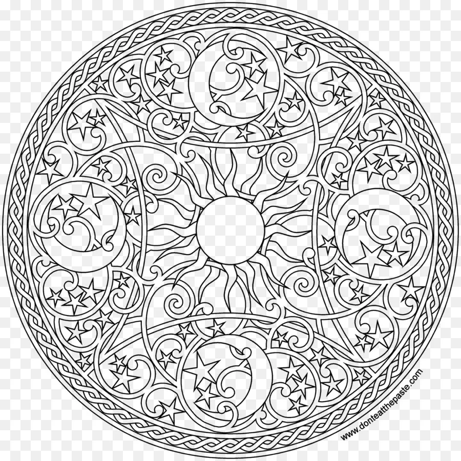 Mandala，Libro De Colorear PNG