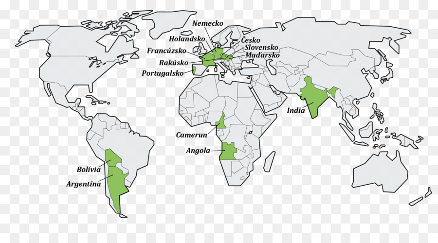 Mapa Mundial，Países PNG