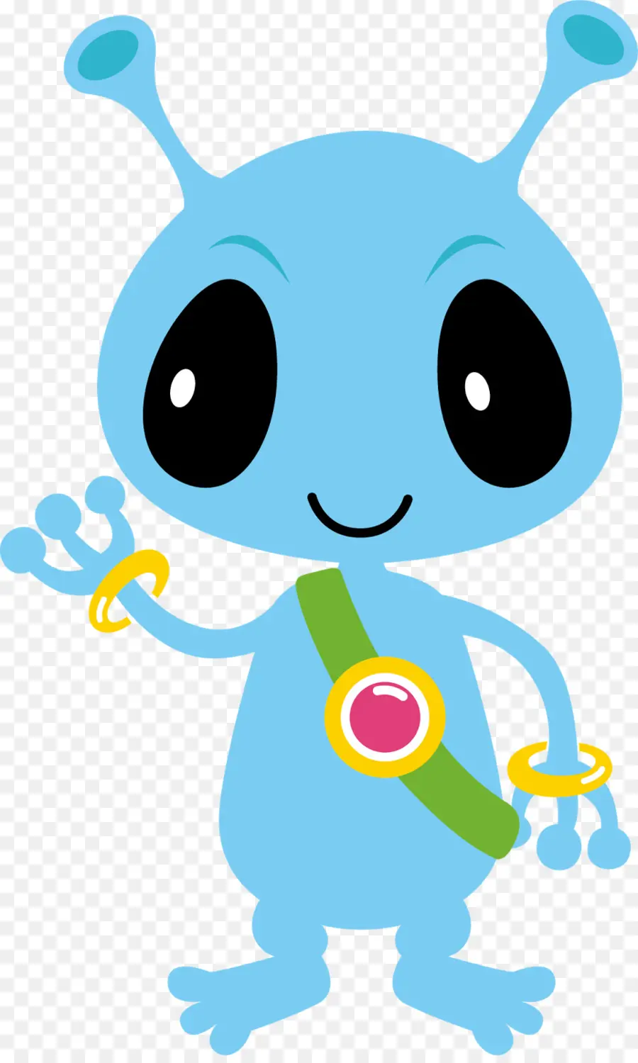 Extraterrestre Azul，Dibujos Animados PNG