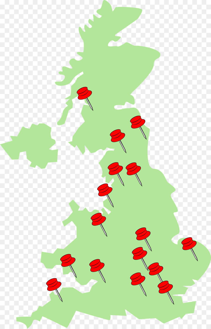 Inglaterra，Mapa PNG