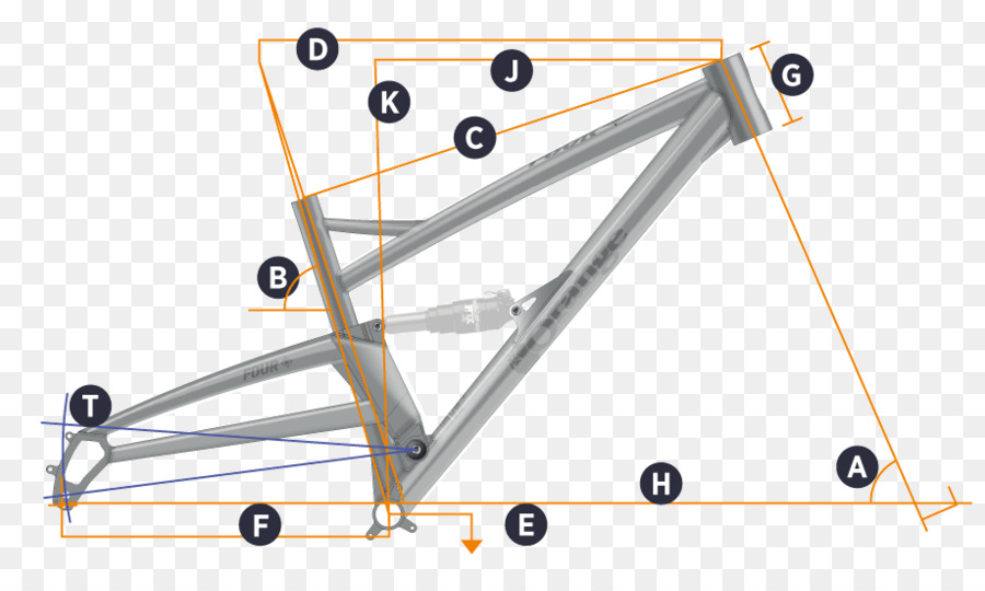 Naranja Bicicletas De Montaña，Los Marcos De La Bicicleta PNG