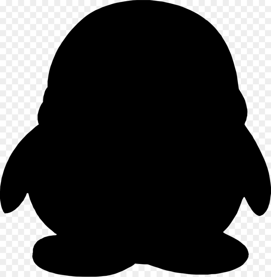 Silueta De Pingüino，Negro PNG