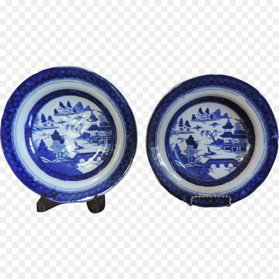 Platos Azules Y Blancos，Porcelana PNG