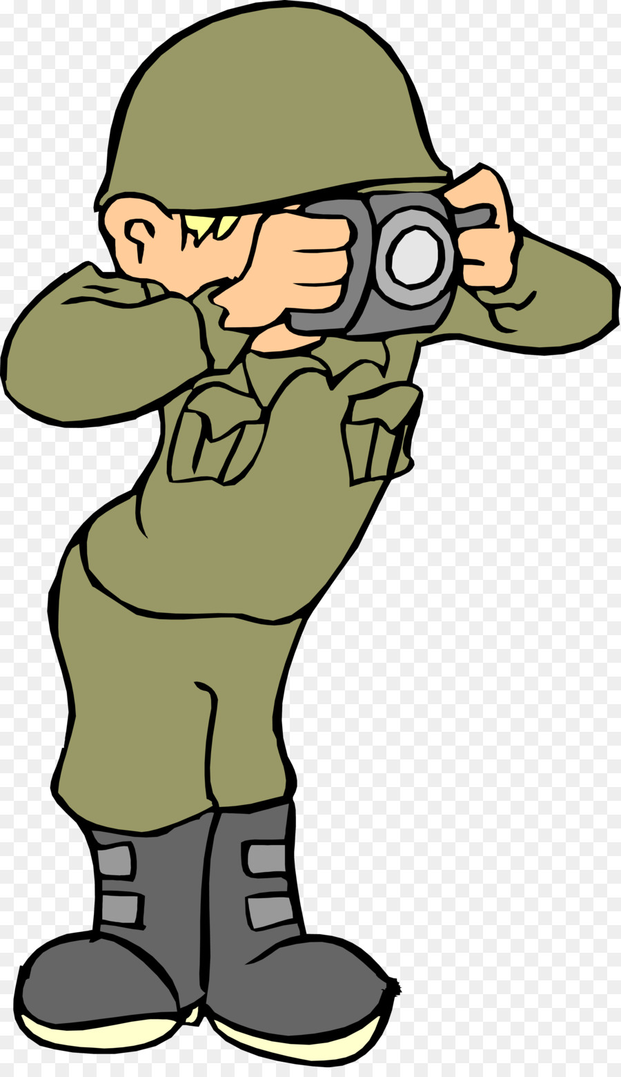 Soldado Con Camara，Militar PNG