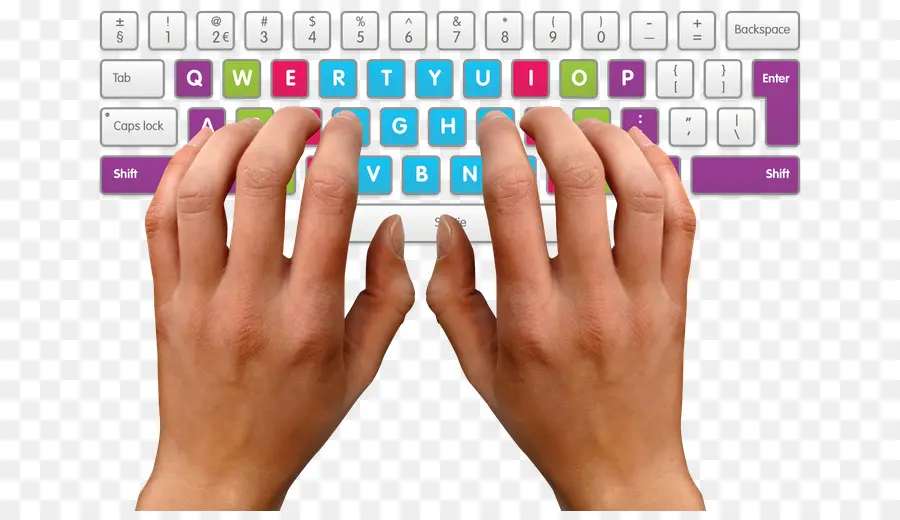 Manos En El Teclado，Mecanografía PNG