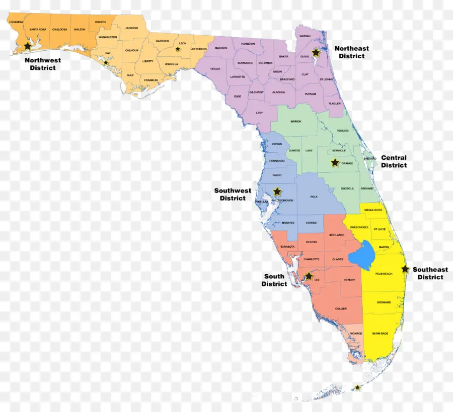 Florida，Mapa PNG