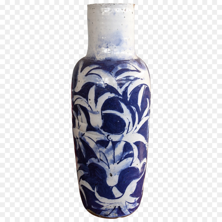 Jarrón Azul Y Blanco，Florero PNG