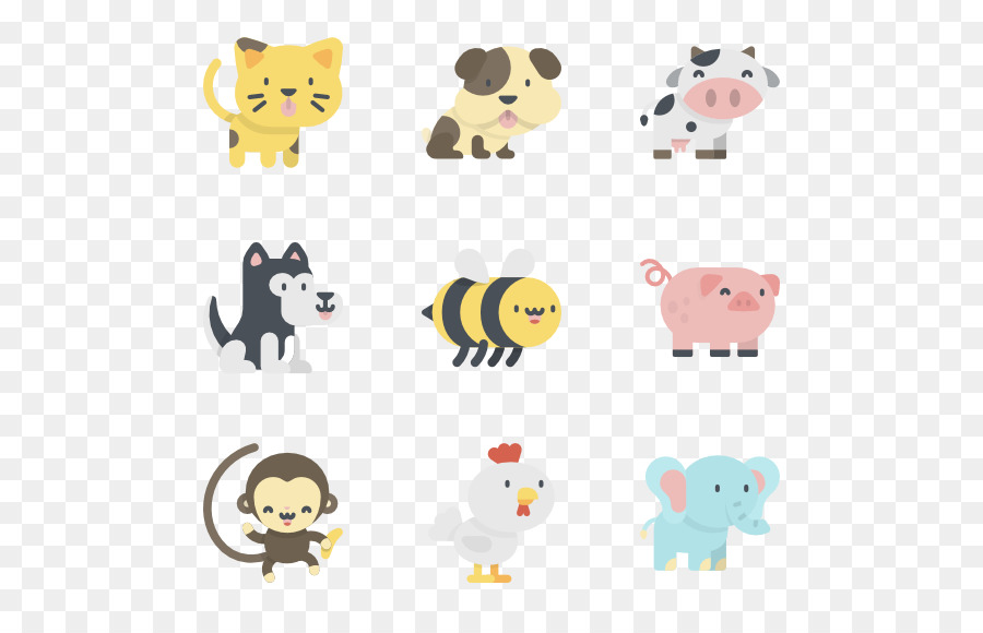 Caras De Animales，Dibujos Animados PNG