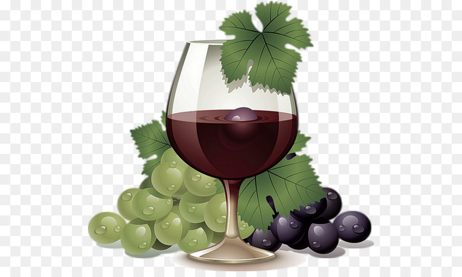 Vino Tinto Y Uvas，Vaso PNG