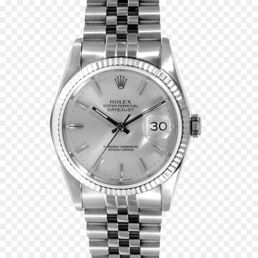 Rolex Datejust，Plata PNG