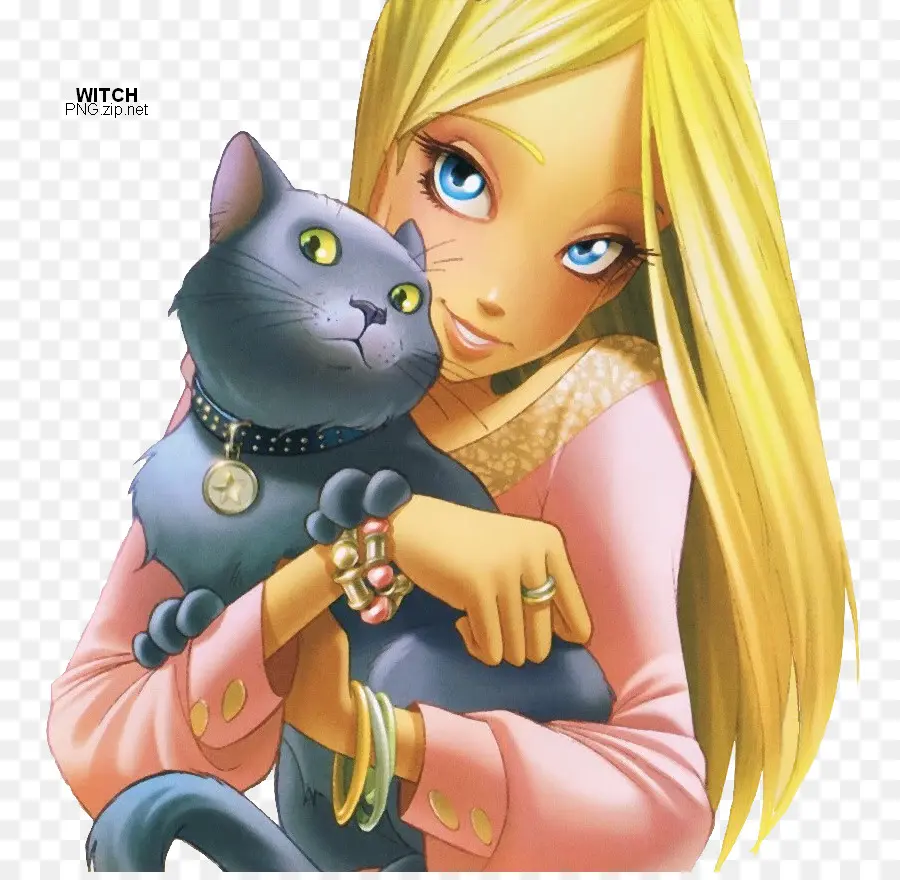 Niña Con Gato，Mascota PNG