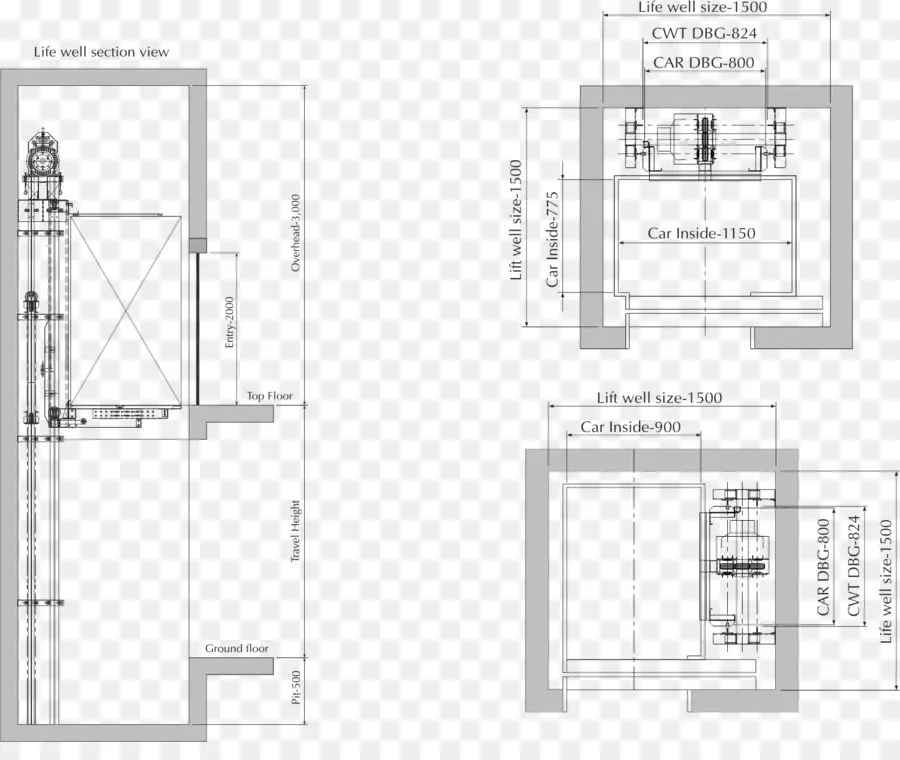 Ascensor，Plan De Piso PNG