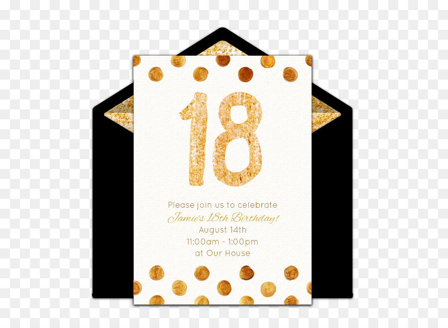 Invitación De Cumpleaños，18 PNG