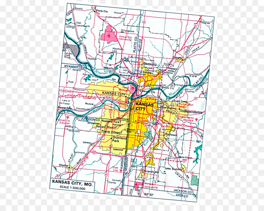 Kansas City，Mapa PNG