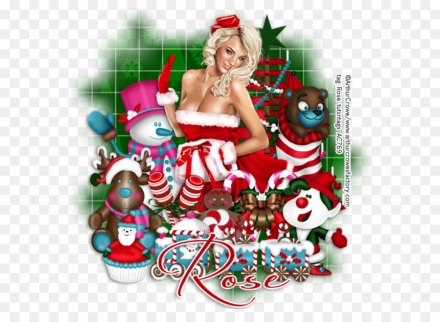 Decoraciones Navideñas，Mujer PNG