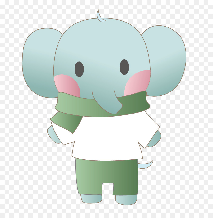 Elefante，Verde PNG