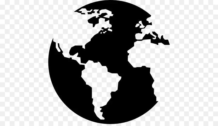 Globo Blanco Y Negro，Mundo PNG