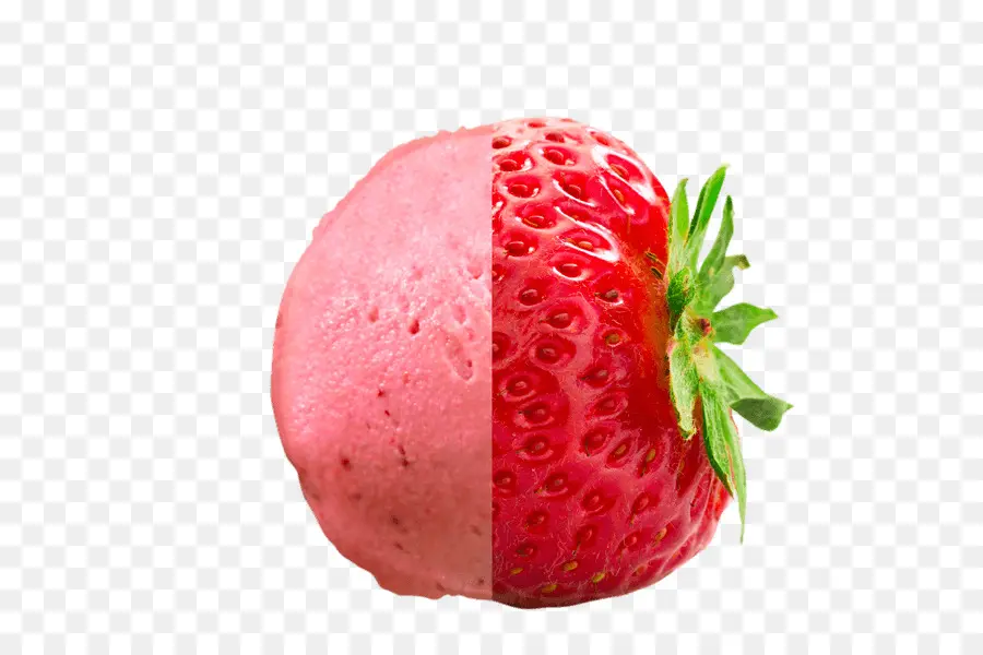 Helado De Fresa，Fruta PNG