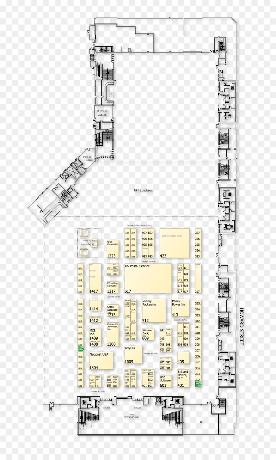 Centro De Convenciones De Baltimore，Plan De Piso PNG