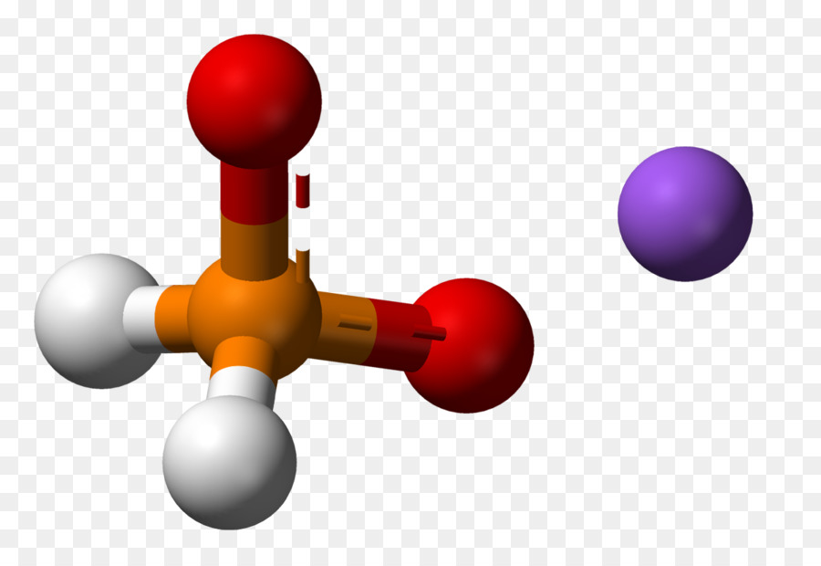 De Sodio Hypophosphite，Ballandstick Modelo PNG