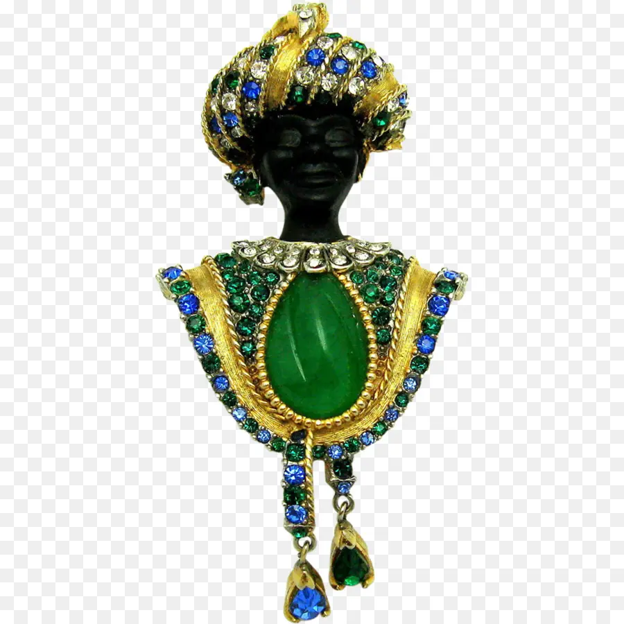 Broche Blackamoor，Broche PNG