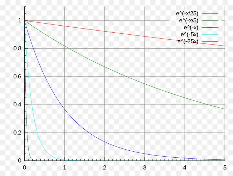 Decaimiento Exponencial，Función Exponencial PNG