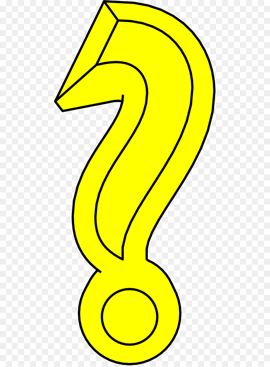 Signo De Interrogación Amarillo，Puntuación PNG