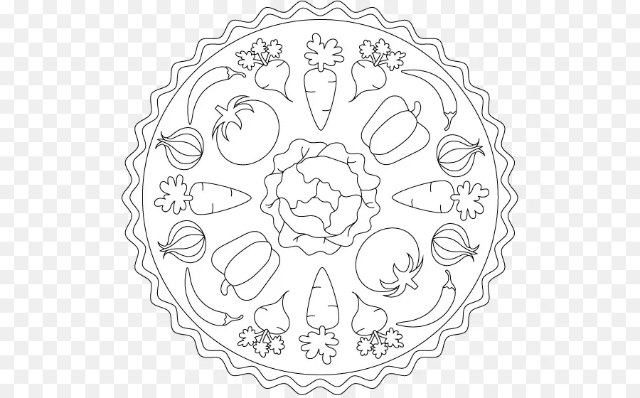 Mandala，Ausmalbild PNG