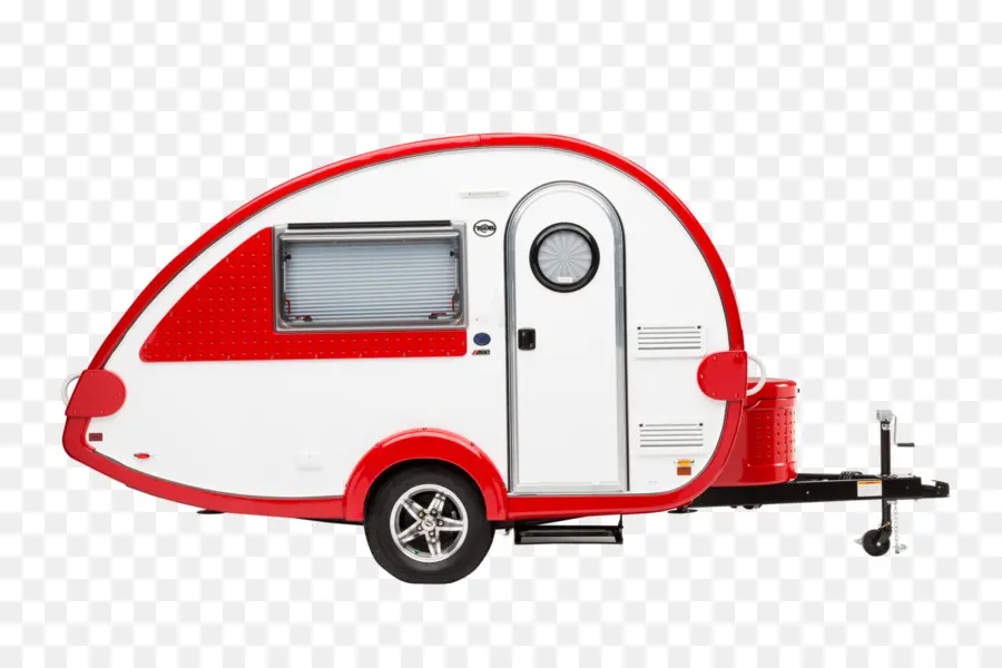 Remolque Rojo Y Blanco，Camper PNG