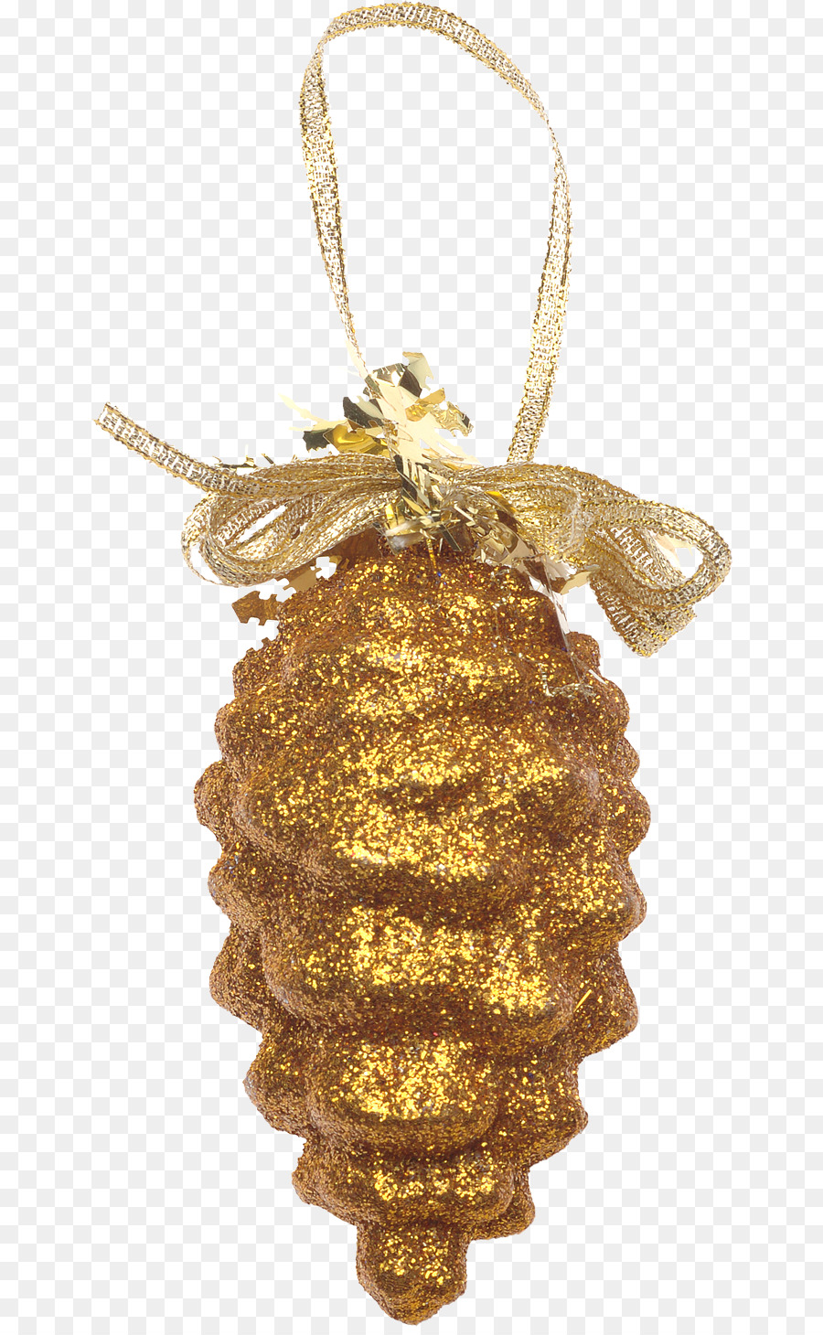 Adorno De Piña Dorada，Navidad PNG