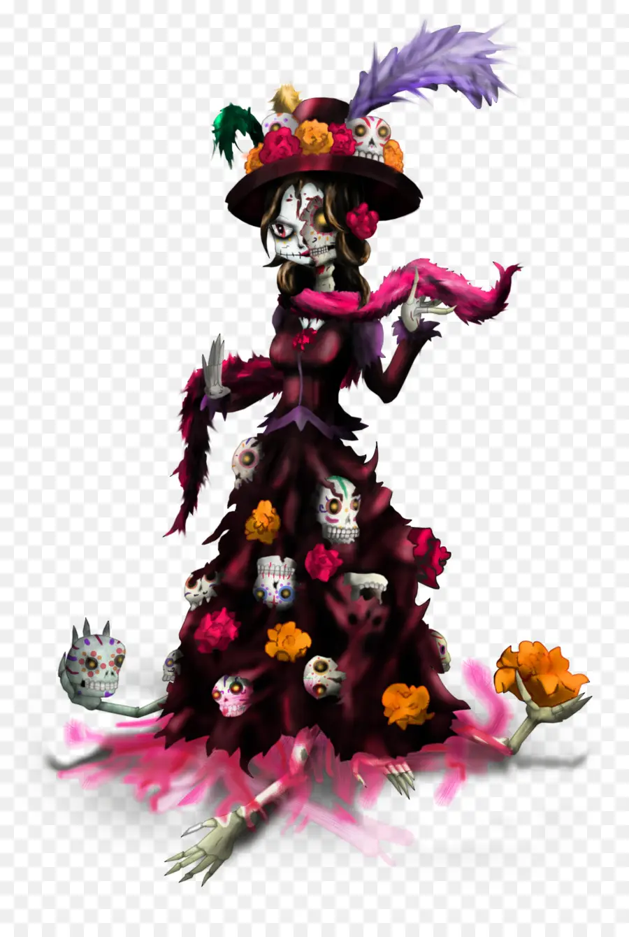 La Calavera Catrina，Calavera PNG