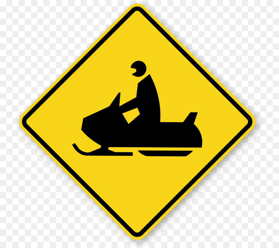 Signo De Moto De Nieve，Advertencia PNG