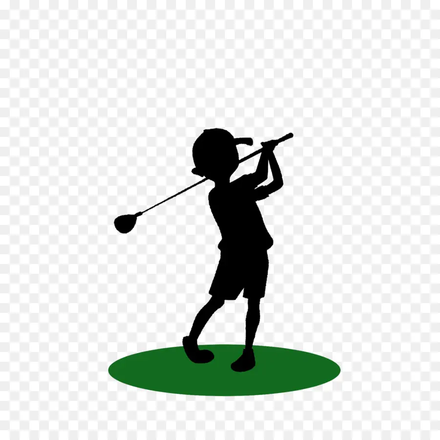 Silueta De Golf，Niño PNG