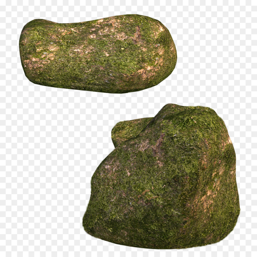 Rocas Cubiertas De Musgo，Verde PNG