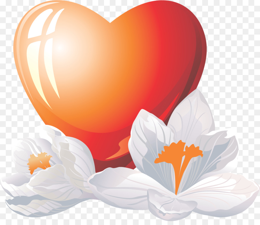 Corazón Con Flores，Amar PNG