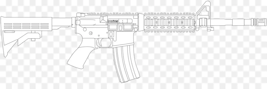 Cañón De La Pistola，Arte De Línea PNG