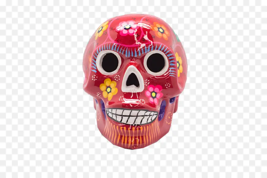 Calavera De Azúcar，Rojo PNG