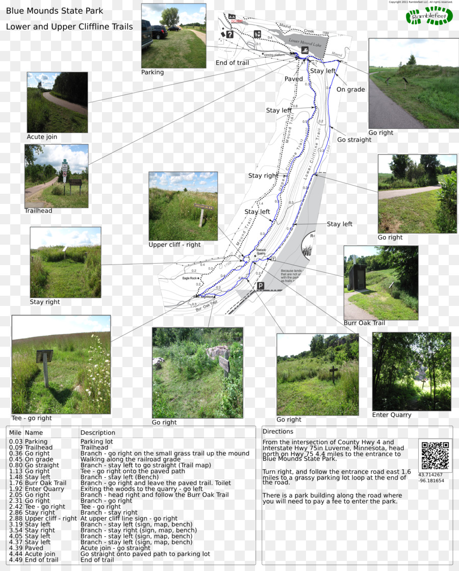 Blue Mound State Park，El Parque Estatal Mounds PNG