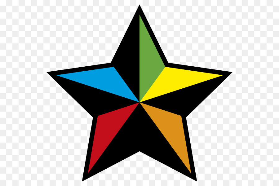 Estrella Colorida，Forma PNG