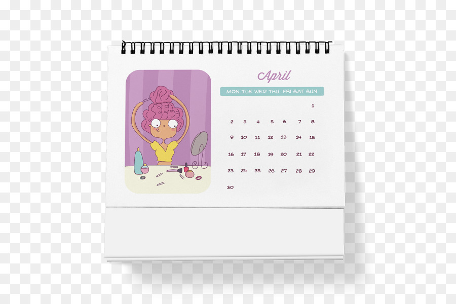 Calendario，De Abril De PNG