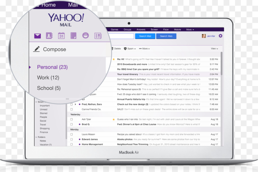 El Correo De Yahoo，Correo Electrónico PNG