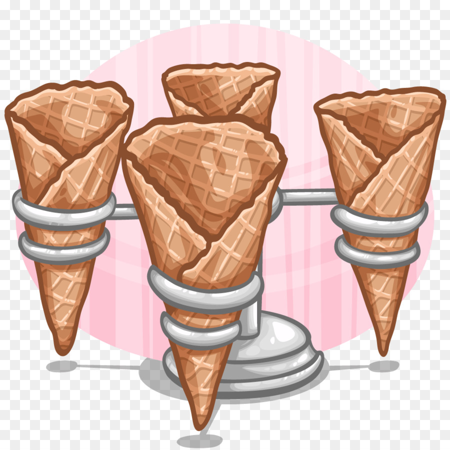 Conos De Helado，Gofre PNG