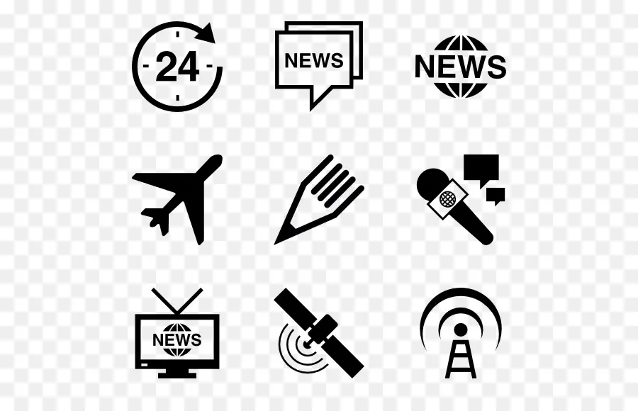 Iconos De Noticias，Medios De Comunicación PNG