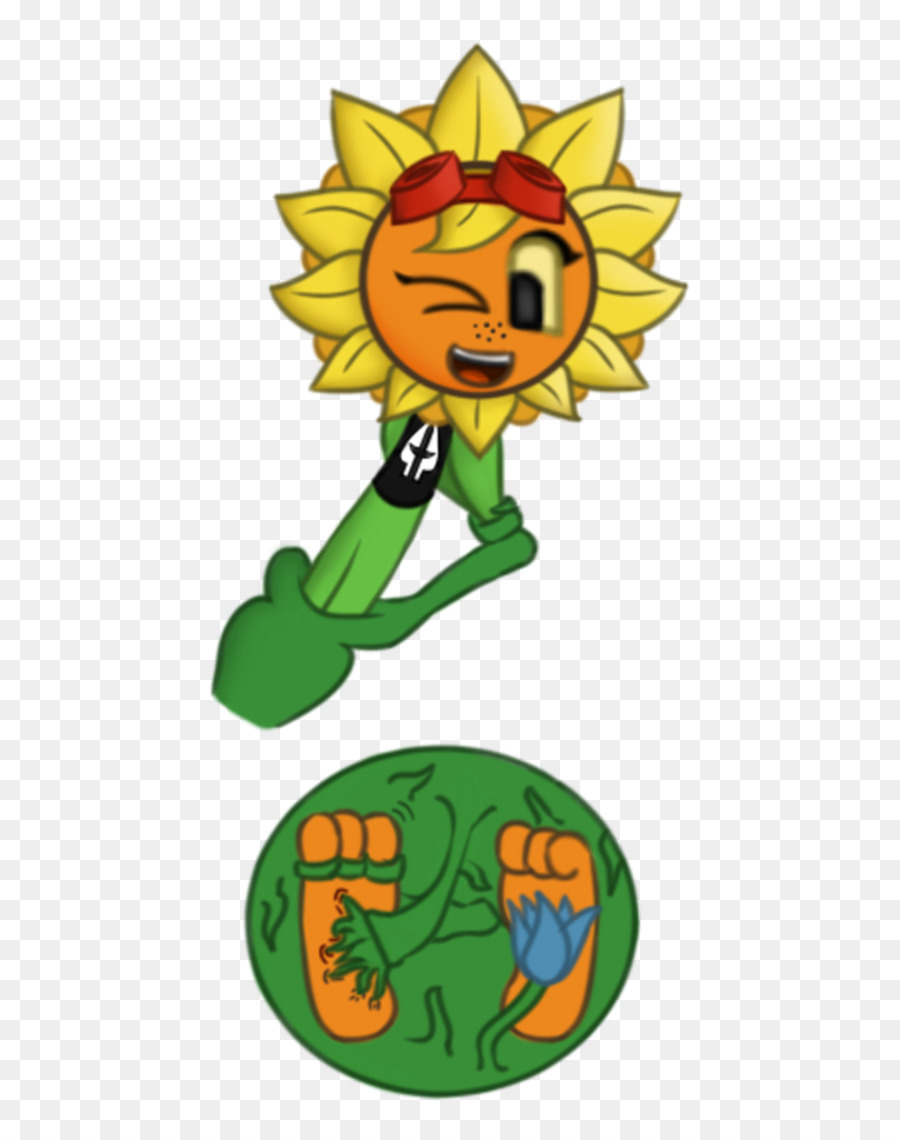 Personaje De Girasol，Planta PNG