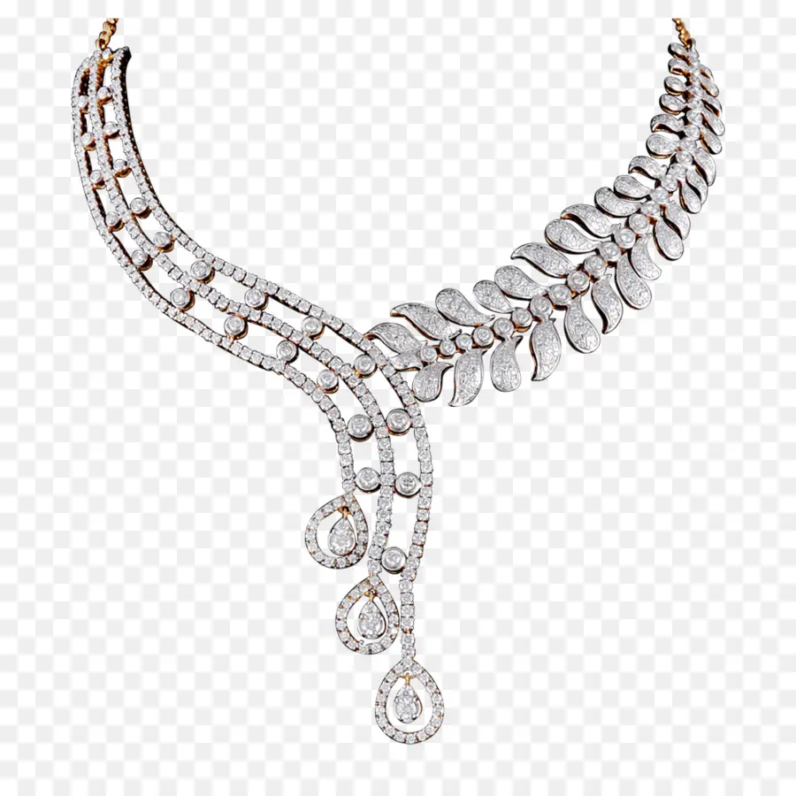 Collar De Diamantes，Plata PNG