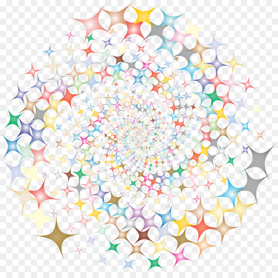 Estrellas Coloridas，Espiral PNG