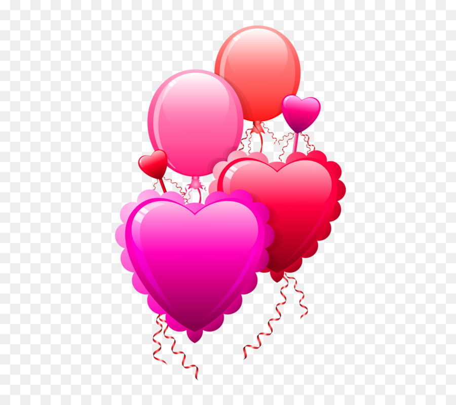 Globos De Corazon，Copas PNG